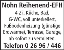 Nohn Reihenend EFH