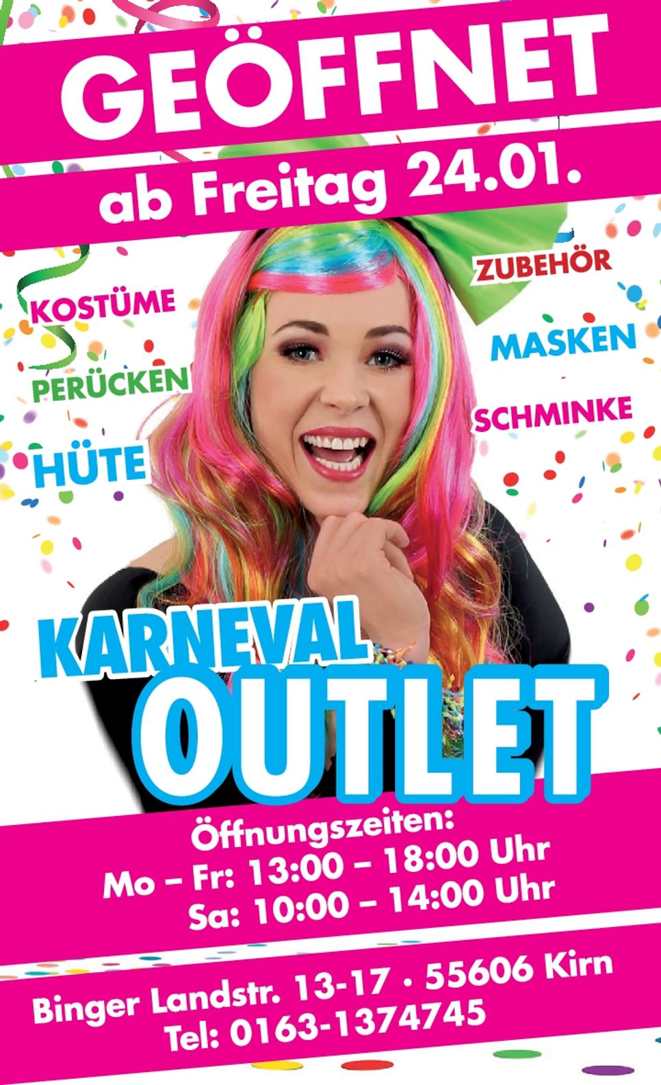 Karneval Outlet GEÖFFNET