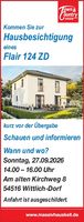 Hausbesichtigung Flair 124 ZD