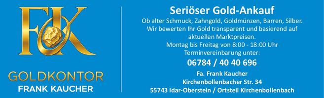 Seriöser Goldankauf