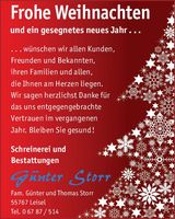 Weihnachtsgrußanzeige