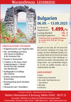 Leserreise Bulgarien