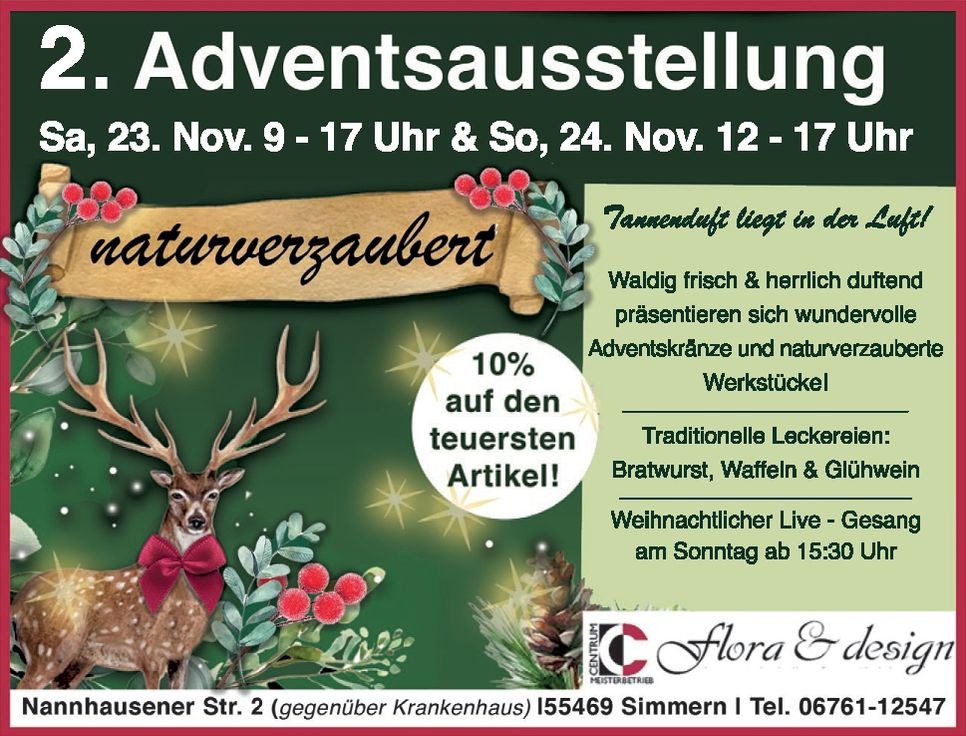 Adventsaustellung 164 x 125 mm