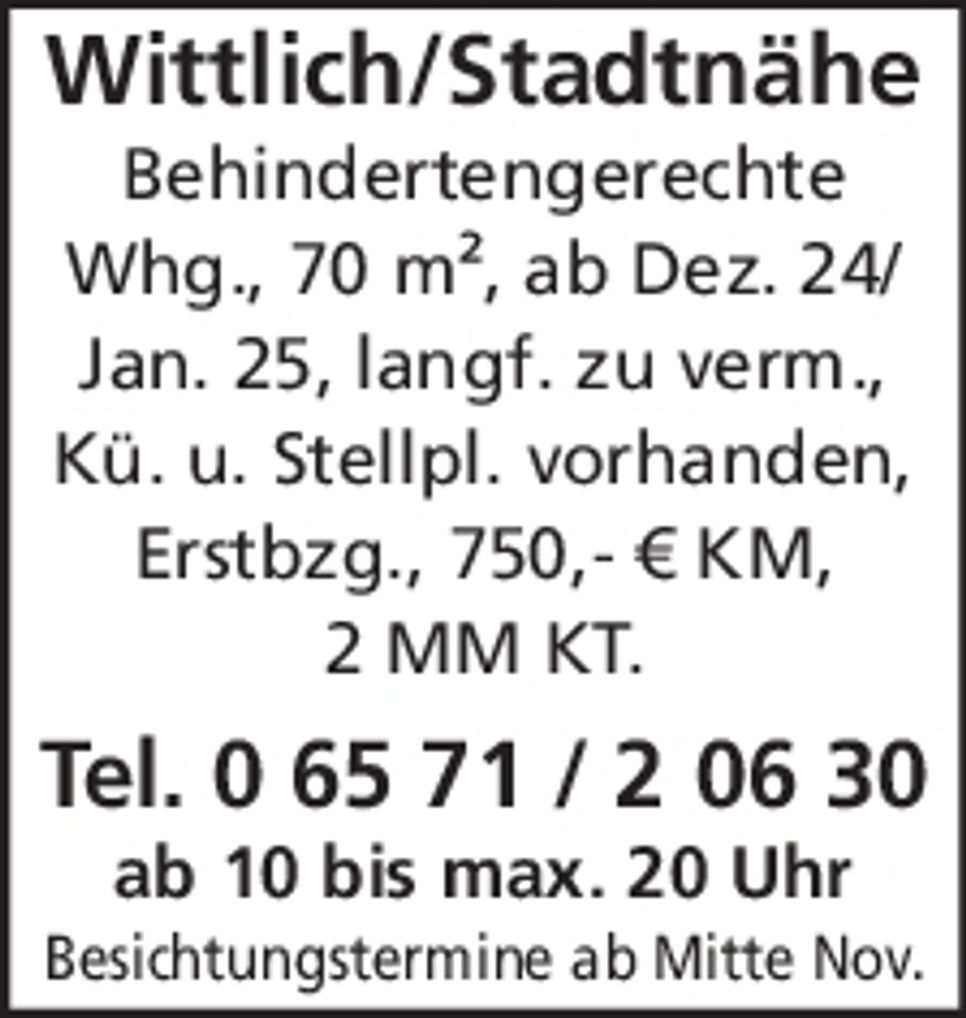 Wittlich-Stadtnähe