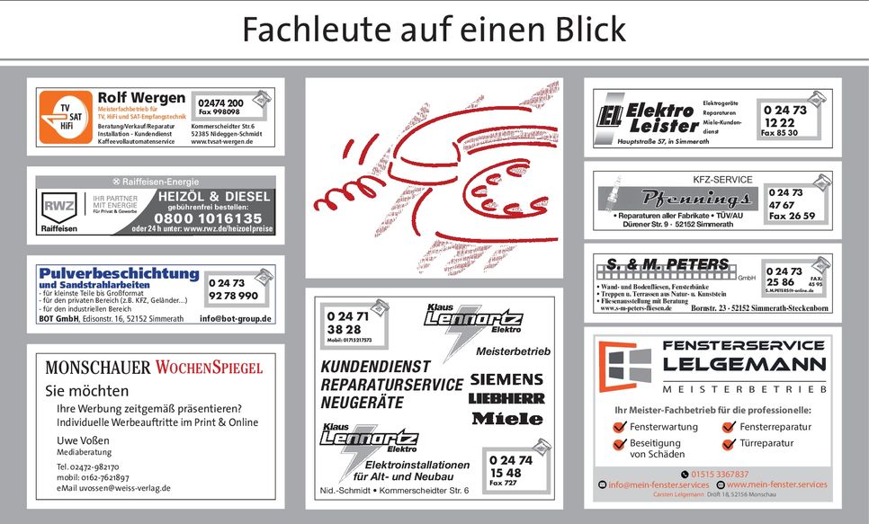 Infoseite/Fachleute ab KW 12-2024