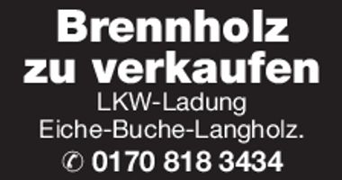 Brennholz zu verkaufen