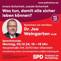 Bürgersprechstunde Idar-Obersten