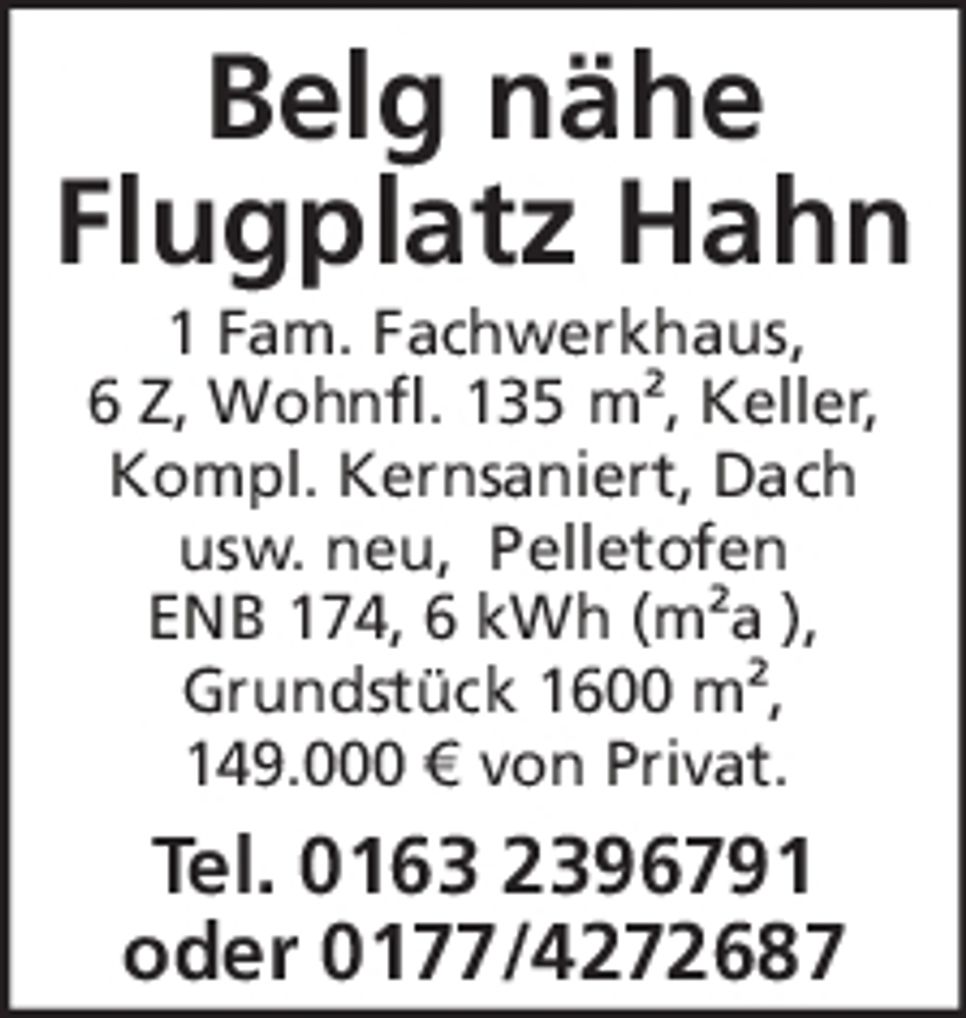 Belg nähe Flugplatz Hahn 