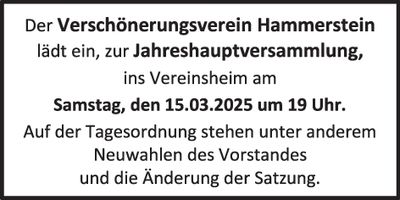 Jahreshauptversammlung