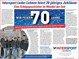 70 Jahre Intersport Lehnen