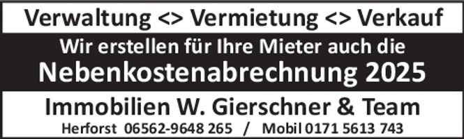 Wir erstellen für Ihre Mieter auch die