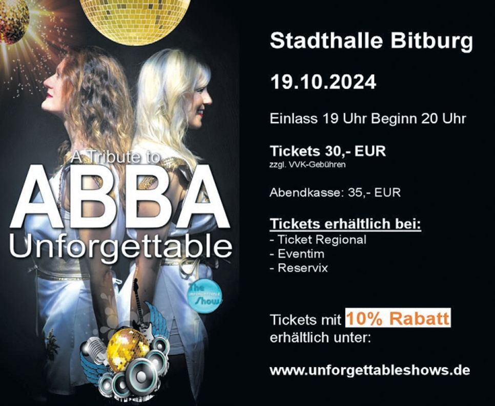 Abba Unforgettable  - Stadthalle Bitburg