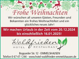 Emmelshausen, Weihnachtsgewinnspiel 2024