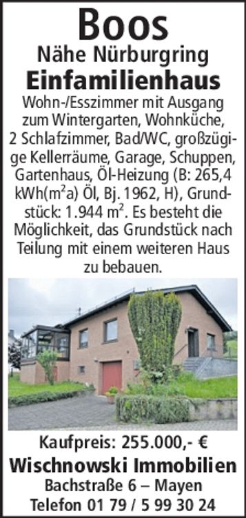 Boos Einfamilienhaus