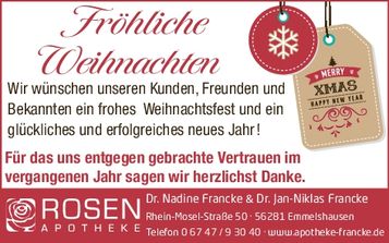 Emmelshausen, Weihnachtsgewinnspiel 2024