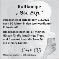 Abschied von Elfi