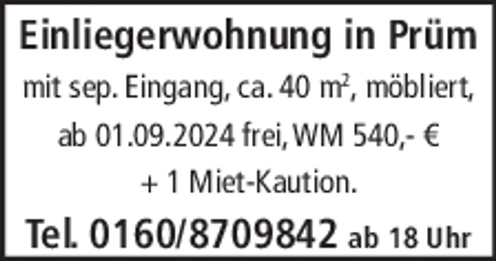 Einliegerwohnung