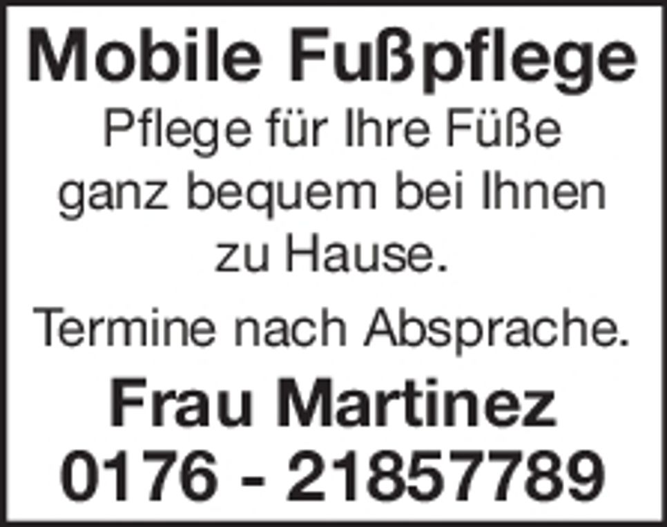 Mobile Fußpflege