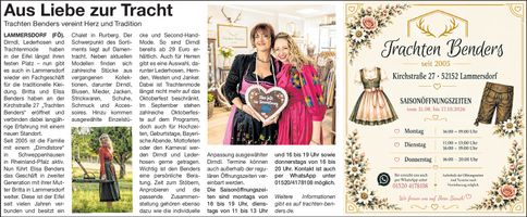 PR-Neu in Lam. / Aus Liebe zur Tracht