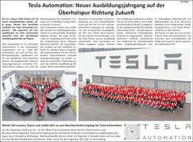 Ausbildungsstart Tesla-PO 5100753124 