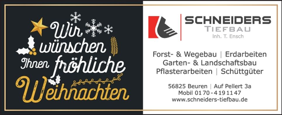 Wir wünschen Ihnen fröhliche Weihnachten