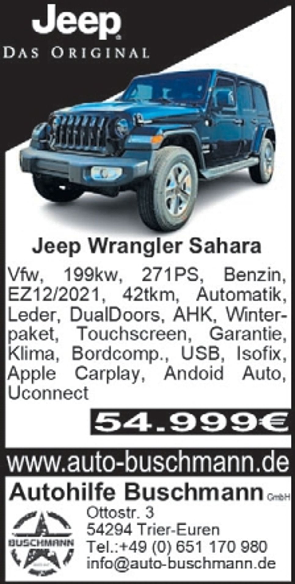 Wrangler Benzin