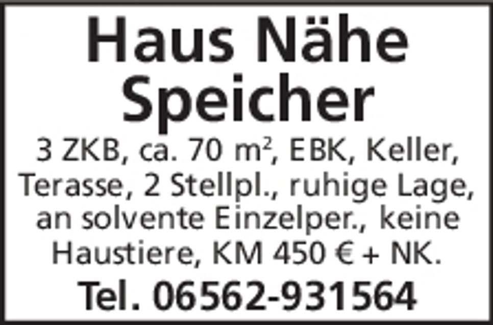 Nähe Speicher