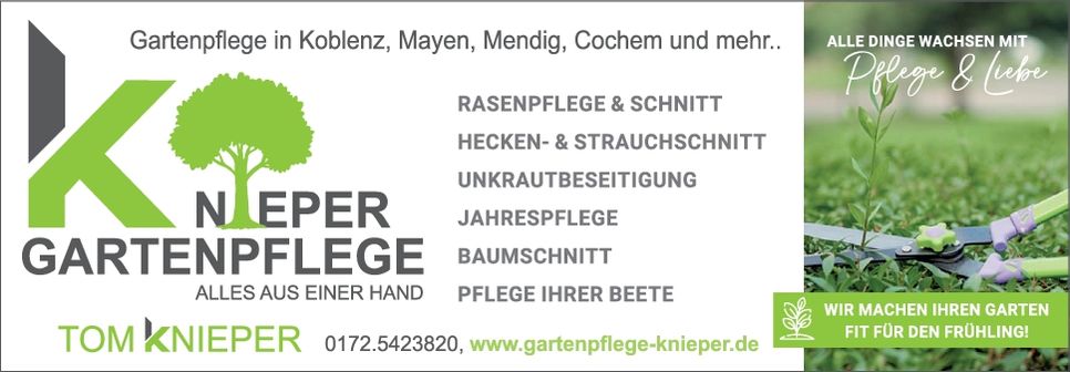 Gartenpflege in Koblenz, Mayen, Mendig