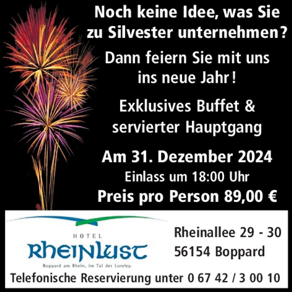 Silvester-Anzeige