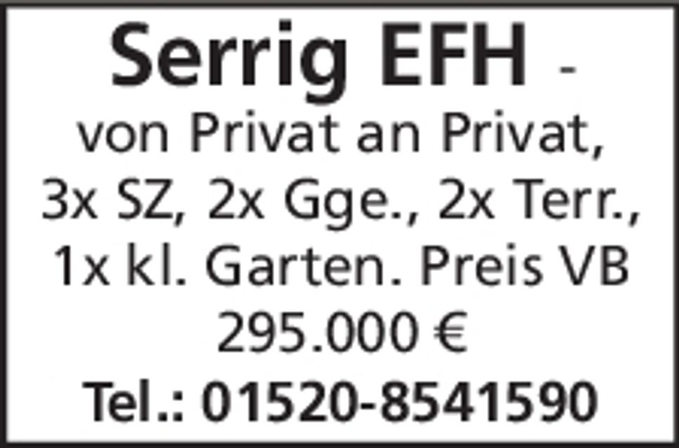 Serrig - EFH