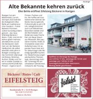 PR-Anz. Bäckerei Eifelsteig