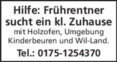 Häuschen gesucht