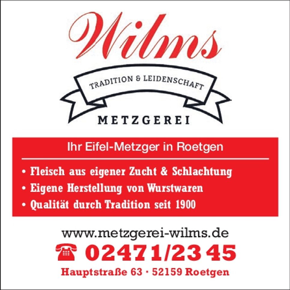 Wilms - Ihr Eifelmetzger...