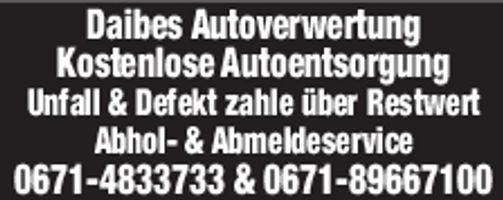 Kostenlos Auto verschrotten
