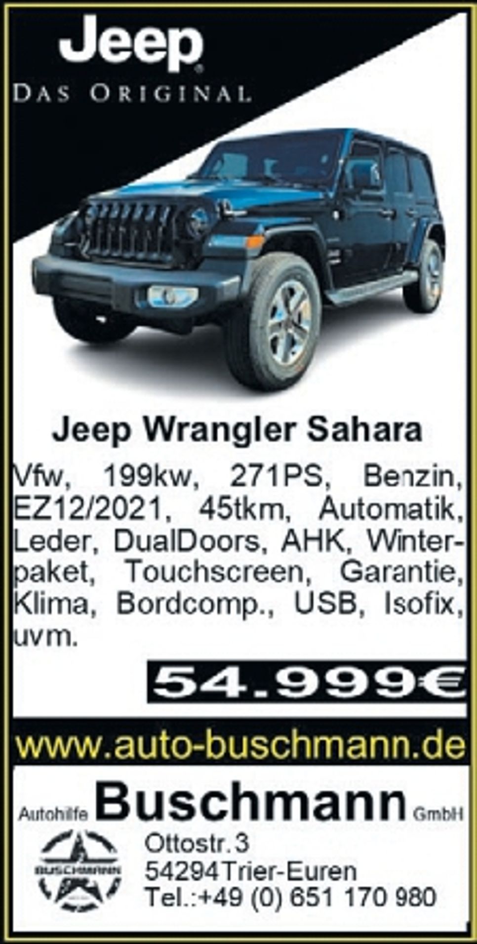 Wrangler Schwarz