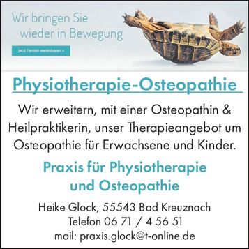 Physiotherapie - Osteopathie