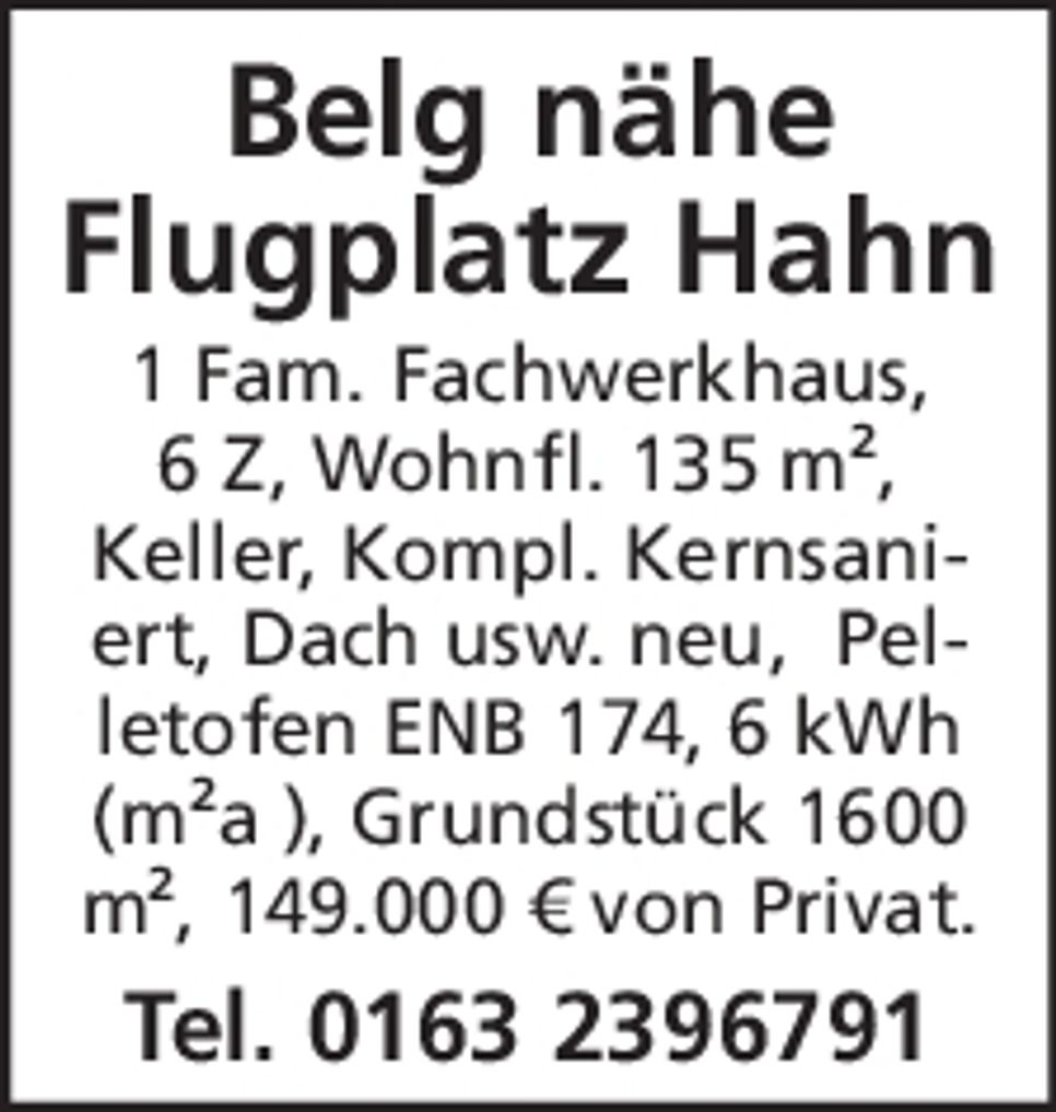 Belg nähe Flugplatz Hahn 