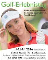 Golf-Erlebnistag 10. Mai 2026