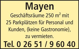 Geschhäftsräume Mayen