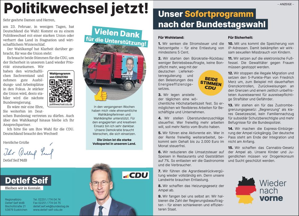 Bundestagswahl 23.2.2025