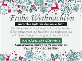 Weihnachtsgrußanzeige