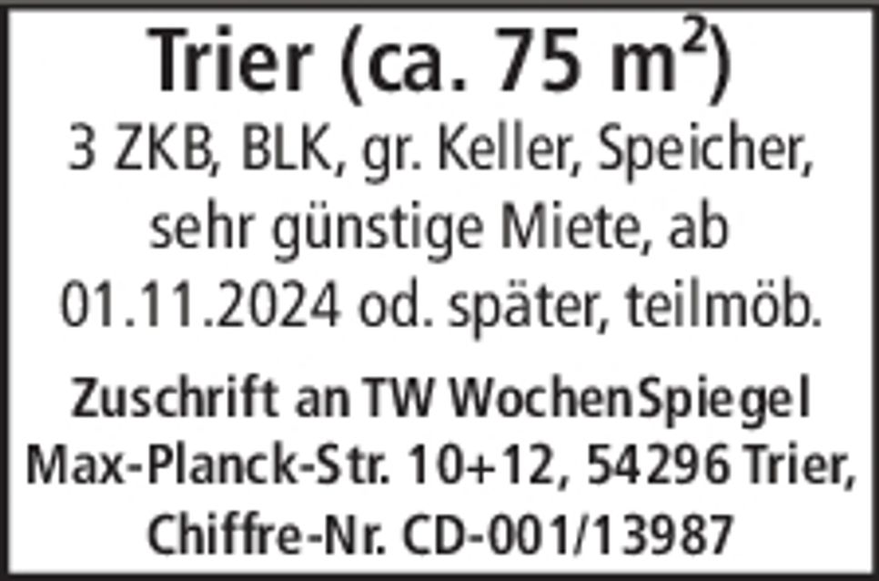 Trier (ca.75m²)