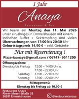 1 Jahr am 11. Mai