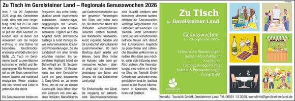 Regionale Genuss-Wochen