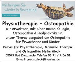 Physiotherapie - Osteopathie