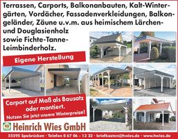 Carport - Winterpreise