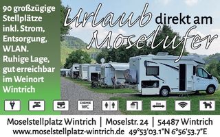 Weinfest Wintrich, Wohnmobilstellplatz