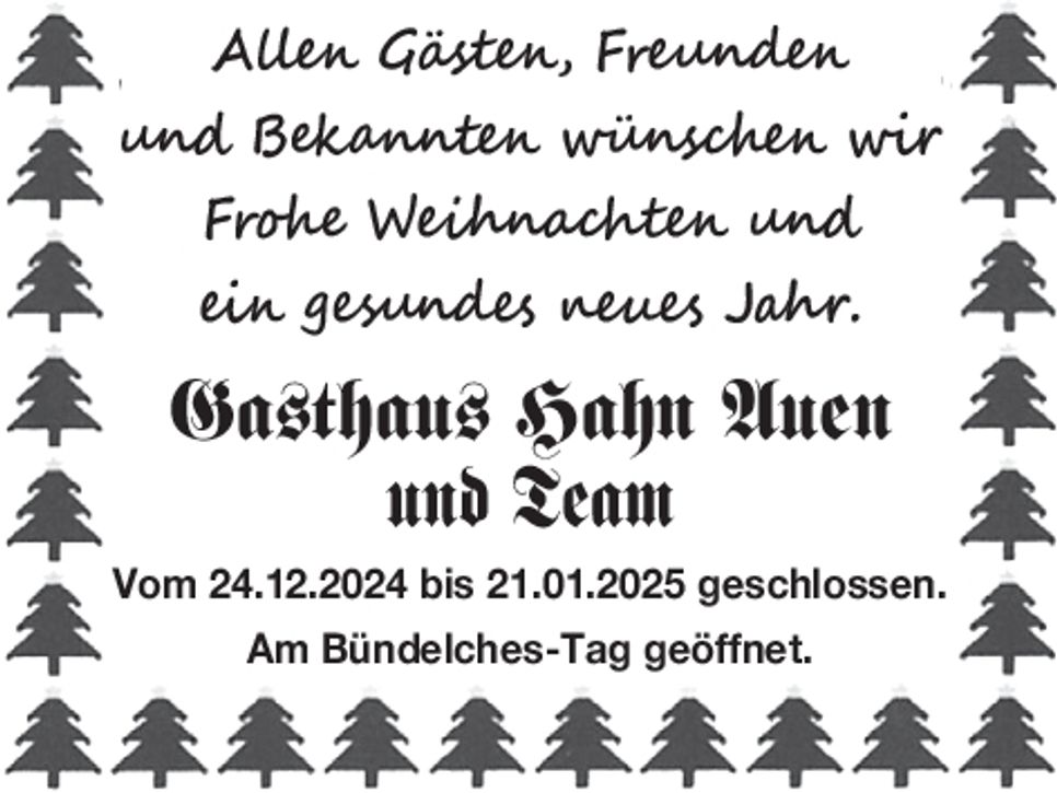 Weihnachtsgrußanzeige