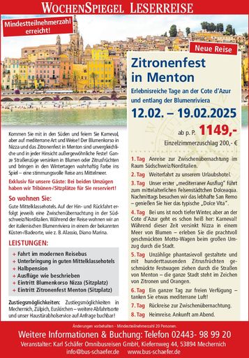 Zitronenfest in Menton