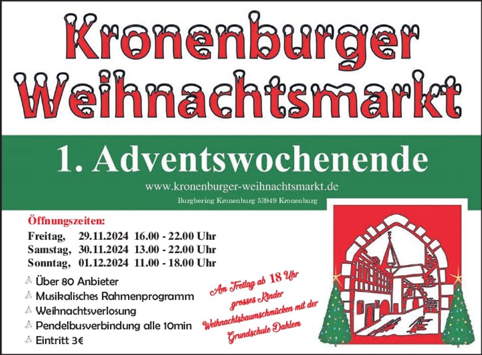 Weihnachtsmarkt Kronenburg